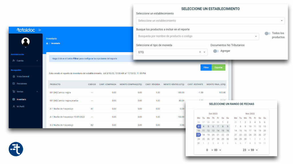 Sistema de inventarios